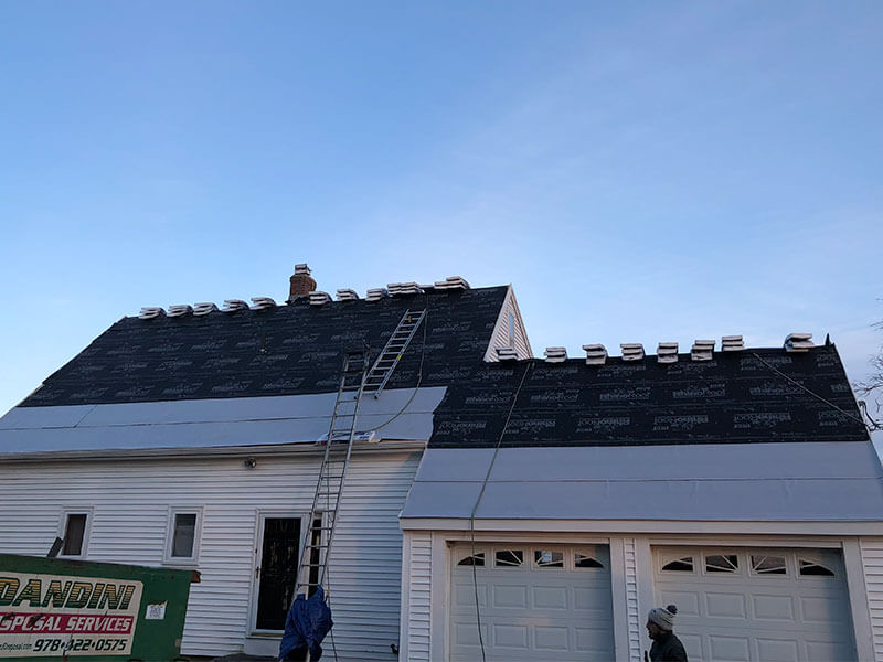 shingle roof replacement in Massachusetts